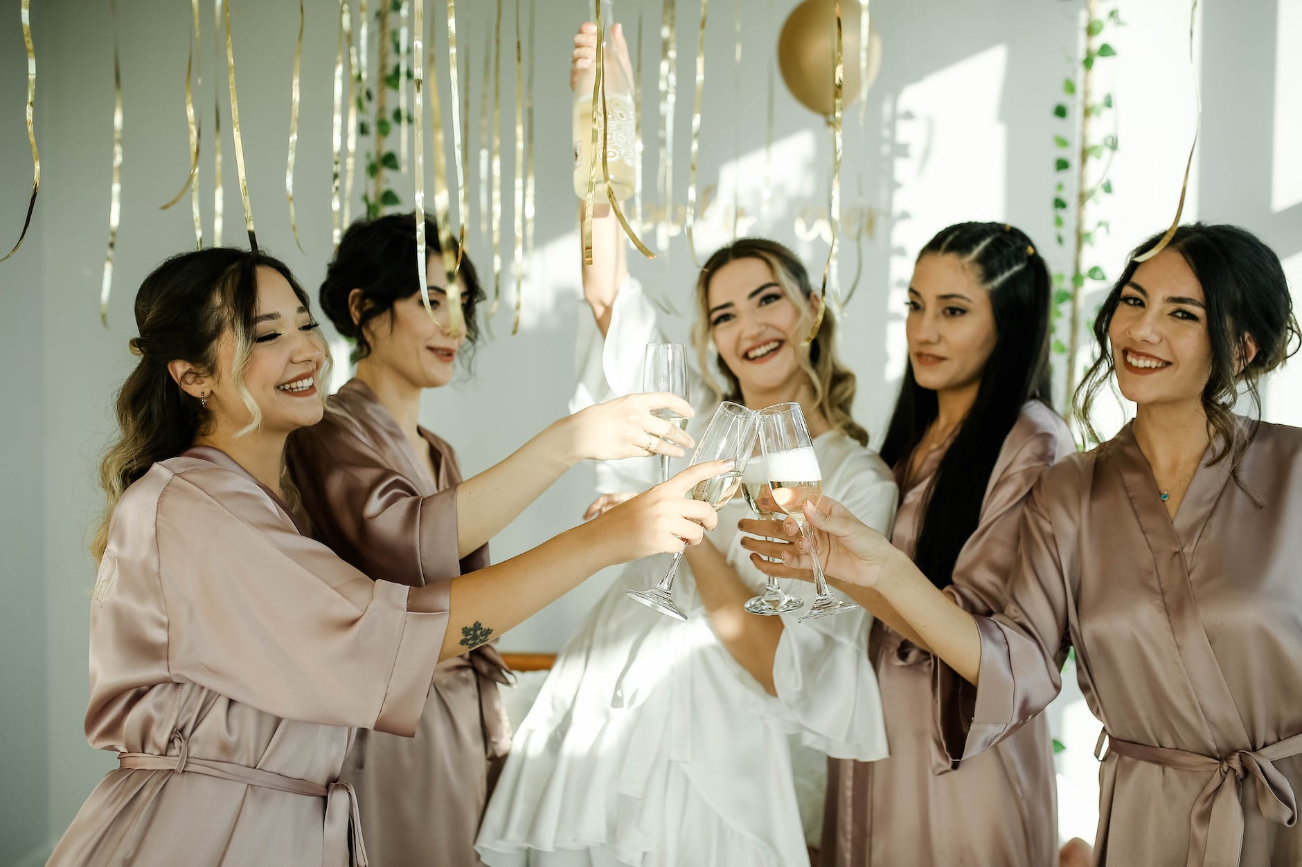 happy women celebrating together